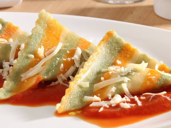 Prato de massa artesanal